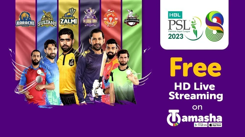 Tamasha brings Free Live Streaming of PSL 8