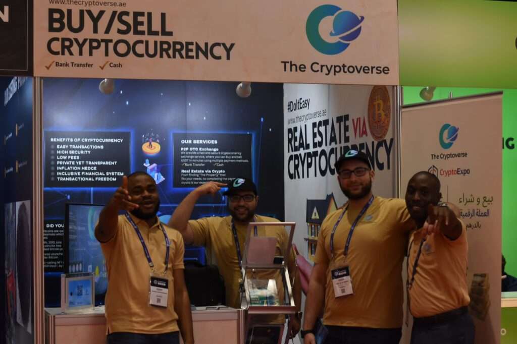 The Cryptoverse Team in the Crypto Expo Dubai